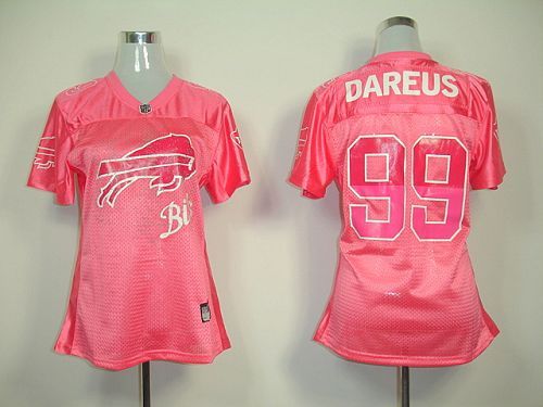 Bills #99 Marcell Dareus Pink 2011 Women's Fem Fan NFL Jersey